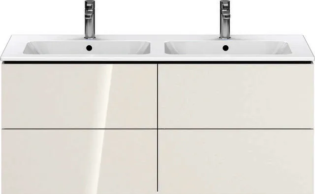Duravit WTU wandh. L-Cube 481x1290x550mm 4 SchKa, f.233613, weiß hgl (dekor)