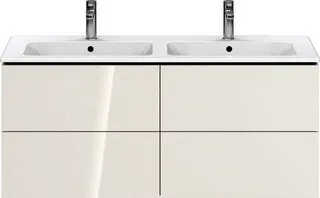DU WTU wandh. L-Cube 481x1290x550mm 4 SchKa, f.233613, weiß hgl (dekor)