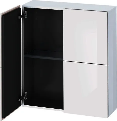 Duravit Halbhochschrank L-Cube 243x700x800mm 2 Türen, weiß hochglanz