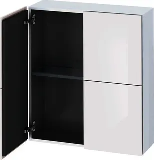 Duravit Halbhochschrank L-Cube 243x700x800mm 2 Türen, weiß hochglanz