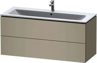Duravit WTU wandh. L-Cube 481x1220x550mm 2 SchKa, f.233612, taupe – Bild 2