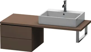 DU US für Konsole L-Cube 400x520x548mm 2 Schubkästen, Basalt Matt