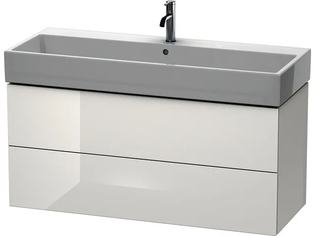 Duravit WTU L-Cube 544x1184x459mm 2 Schubkästen, Weiß Hgl