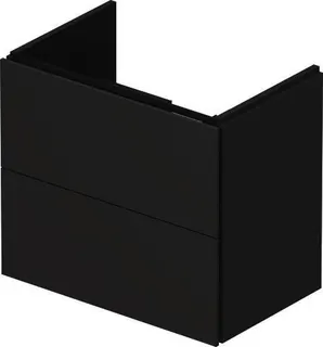 Duravit WTU Compact L-Cube 550x620x391mm 2 Schubkästen, Graphit Matt – Bild 2
