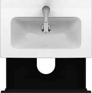 Duravit WTU Compact L-Cube 550x620x391mm 2 Schubkästen, Graphit Matt – Bild 4