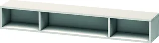 DU Regalelement L-Cube 140x800x120mm hori., 3 Fächer, weiß hochglanz