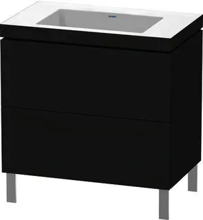 DU WTU L-Cube m. Vero Air 698x800x480mm o.HL, 2 Auszüge, Graphit Matt