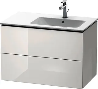 Duravit WTU L-Cube 550x820x481mm,wandhängend 2 SchKa, Becken rechts, Weiß Hochglanz – Bild 3