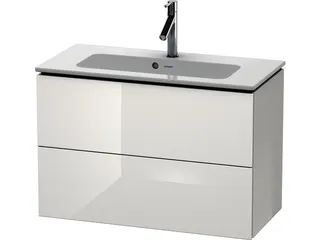 Duravit WTU Compact L-Cube 550x820x391mm 2 Schubkästen, Taupe – Bild 2