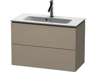 Duravit WTU Compact L-Cube 550x820x391mm 2 Schubkästen, Taupe – Bild 3