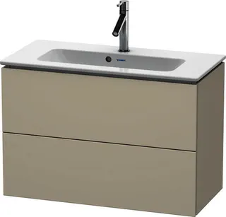 Duravit WTU Compact L-Cube 550x820x391mm 2 Schubkästen, Taupe – Bild 4