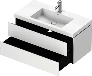 Duravit WTU L-Cube m. Vero Air 500x1000x480mm 1 HL, 2 SchKa, Weiß Matt – Bild 4
