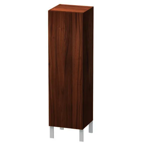 Duravit Halbhochschrank L-Cube 363x400x1320mm 1 Tür, TA re., nussbaum natur