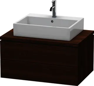 DU WTU für Konsole L-Cube 400x820x547mm 2 Schubkästen, Nussbaum gebürstet