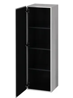 Duravit Halbhochschrank L-Cube 363x400x1320mm 1 Tür, TA re., graphit supermatt – Bild 2