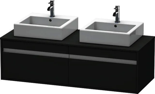 Duravit WTU wandhängend Ketho 550x1400x426mm 2 Auszüge, für 2 ASB, graphit matt