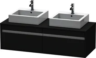 DU WTU wandhängend Ketho 550x1400x426mm 2 Auszüge, für 2 ASB, graphit matt