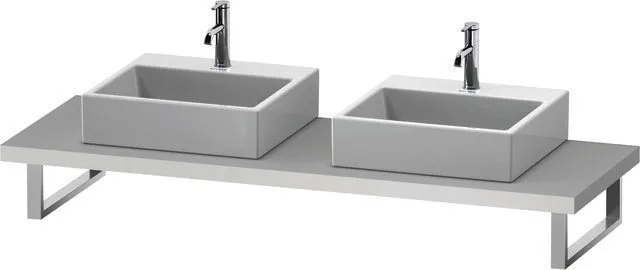 Duravit Konsole variabel L-Cube 2 Ausschn.,45xvarx550,Weiß Matt
