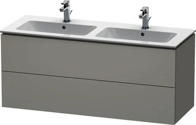 Duravit WTU wandh. L-Cube 481x1290x550mm 2 SchKa, f.233613, Betongrau Matt