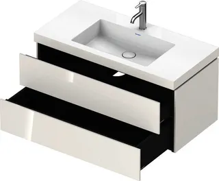 DU WTU L-Cube m. Vero Air 500x1000x480mm 1 HL, 2 SchKa, Weiß Hochglanz