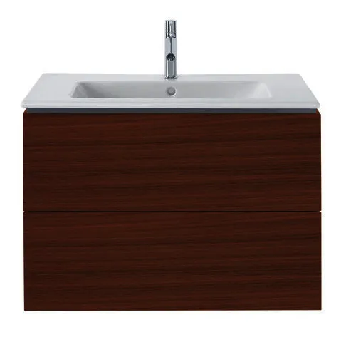 Duravit WTU wandhängend L-Cube 481x820x550mm 2 SchKa, f.233683, Nussbaum Dunkel