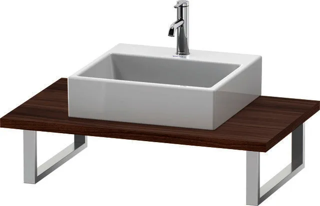 Duravit Konsole variabel L-Cube 1 Ausschn.,30xvarx550,Nussbaum Natur