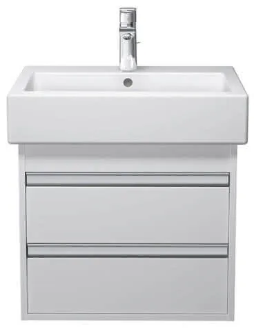 Duravit Waschtisch Vero 600 mm mit ÜL, mit HLB, 1 HL, weiß