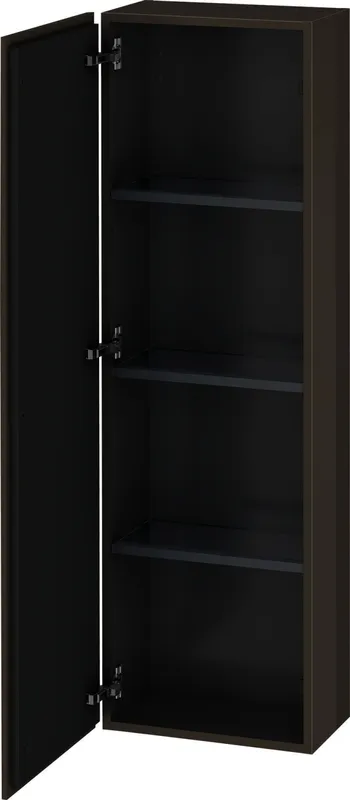 Duravit Halbhochschrank L-Cube 243x400x1320mm 1 Tür, TA li., flannel grey hochglanz