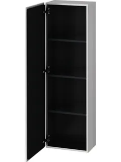 Duravit Halbhochschrank L-Cube 243x400x1320mm 1 Tür, TA re., graphit supermatt – Bild 2