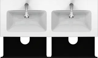 DU WTU wandh. L-Cube 481x1290x550mm 4 SchKa, f.233613, graphit matt
