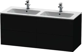 Duravit WTU wandh. L-Cube 481x1290x550mm 4 SchKa, f.233613, graphit matt – Bild 3