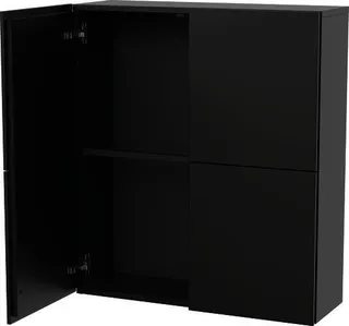 Duravit Halbhochschrank L-Cube 243x700x800mm 2 Türen, graphit matt – Bild 2