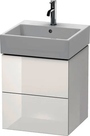 Duravit WTU L-Cube 544x484x459mm 2 Schubkästen, Weiß Hochglanz