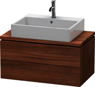 DU WTU f.Console Comp.L-Cube 400x820x477 2 Schubkästen, Nussbaum Natur