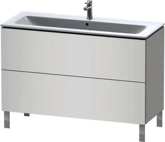 Duravit WTU stehend L-Cube 481x1220x704mm 2 Auszüge, f.233612, weiß matt