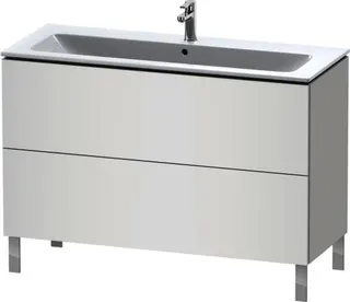 DU WTU stehend L-Cube 481x1220x704mm 2 Auszüge, f.233612, weiß matt
