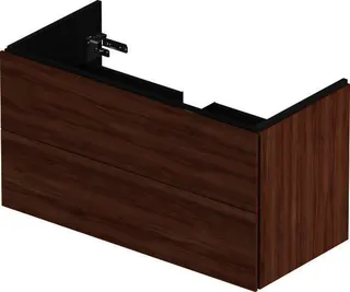 DU WTU wandhängend L-Cube 481x1020x550mm 2 SchKa, f.233610, nussbaum natur