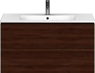 Duravit WTU wandhängend L-Cube 481x1020x550mm 2 SchKa, f.233610, nussbaum natur – Bild 3