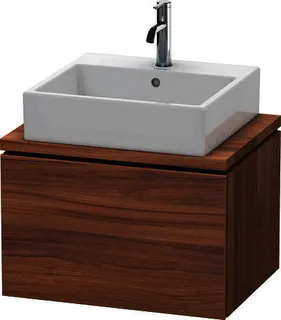 DU WTU f.Console Comp.L-Cube 400x620x477 1 Auszug, Nussbaum Natur