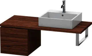 DU US für Konsole L-Cube 400x420x548mm 2 Schubkästen, Nussbaum Dunkel