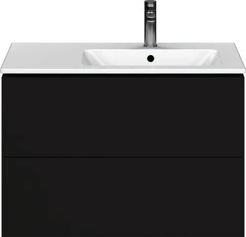 Duravit WTU L-Cube 550x820x481mm,wandhängend 2 SchKa, Becken rechts, Graphit Matt