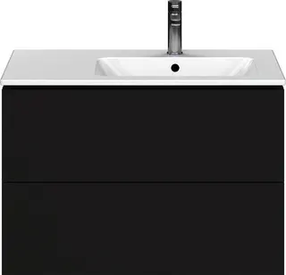 DU WTU L-Cube 550x820x481mm,wandhängend 2 SchKa, Becken re, Graphit Matt