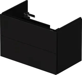 Duravit WTU L-Cube 550x820x481mm,wandhängend 2 SchKa, Becken rechts, Graphit Matt – Bild 4
