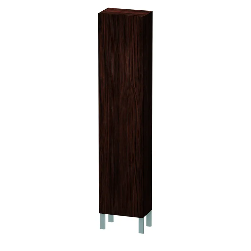 Duravit Hochschrank L-Cube 243x400x1760mm 1 Tür, TA re., Nussbaum Dunkel