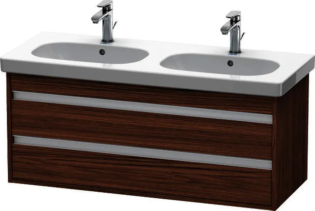 Duravit WTU wandhängend Ketho 455x1150x480mm 2 SchKa, für 034812, Nussbaum Dunkel