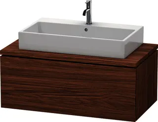 DU WTU für Konsole L-Cube 400x1020x547mm 2 Schubkästen, Nussbaum Dunkel