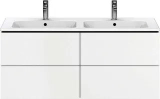 Duravit WTU wandh. L-Cube 481x1290x550mm 2 SchKa, f.233613, weiß matt – Bild 2