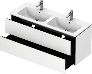 Duravit WTU wandh. L-Cube 481x1290x550mm 2 SchKa, f.233613, weiß matt – Bild 3