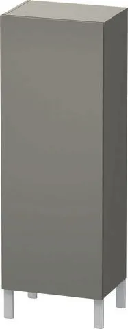 Duravit Halbhochschrank L-Cube 363x500x1320mm 1 Tür, TA li., Betongrau Matt