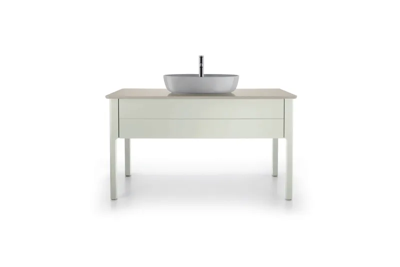 Duravit Quarzsteinkonsole Luv 20x1388x595mm 1 Ausschnitt,Quarzstein Weiß Struktur